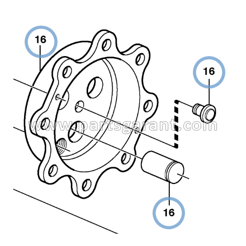 Volvo BL61 hub cover