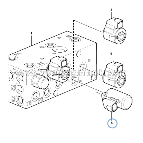 Safety valve solenoid 2 Volvo BL71