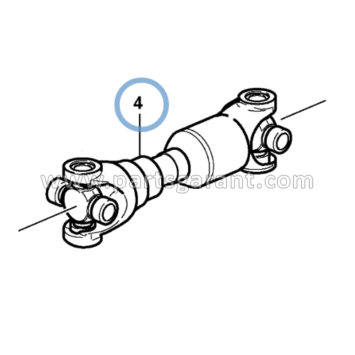 Cardan shaft for rear axle Volvo BL61