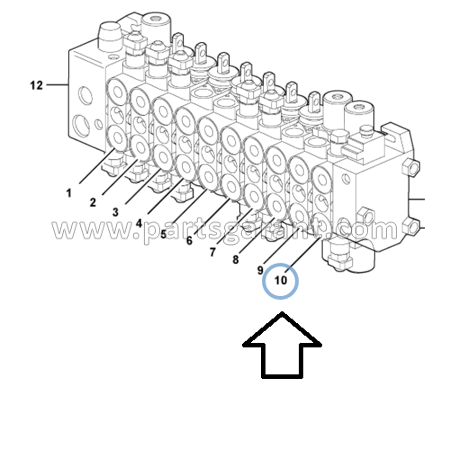 Hydraulic valve 4/1 Volvo BL71