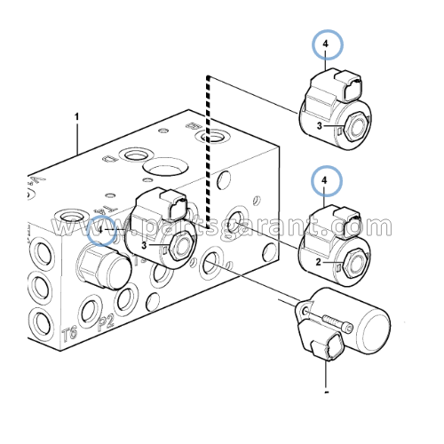 Volvo BL71 safety valve solenoid