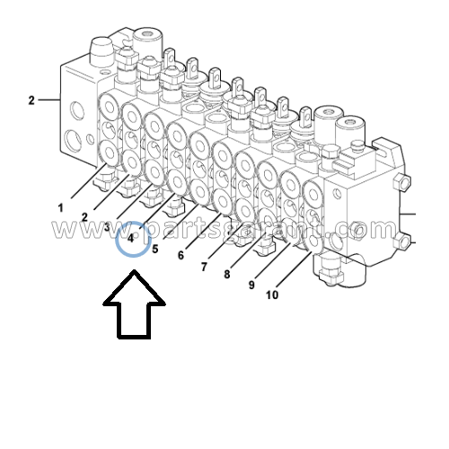 Hydraulic stabilizer valve (left, right) Volvo BL71