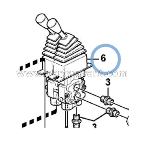 Volvo BL71 stabilizer control valve/joystick