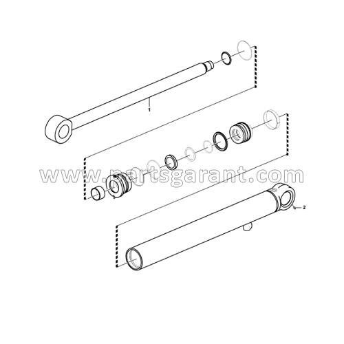 Volvo BL71 front shovel lift hydraulic cylinder