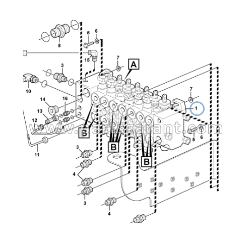 Main control valve (11895057) Volvo BL61