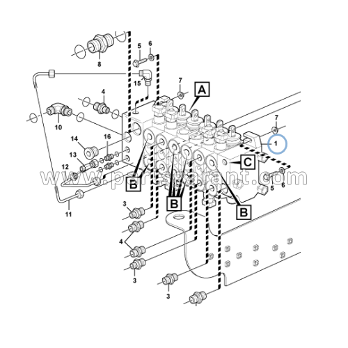 Main control valve (11895058) Volvo BL61