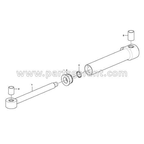 Volvo BL61 bucket tilt cylinder