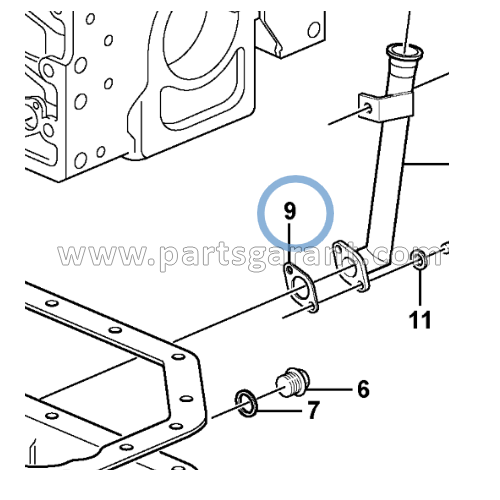 Oil dipstick gasket Volvo BL61