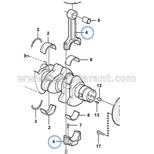 Volvo BL61 connecting rod