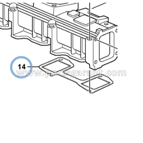 Lower intake manifold pipe gasket Volvo BL61