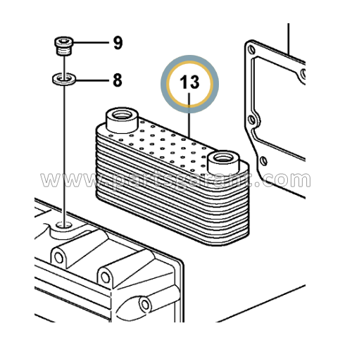 Heat exchanger radiator Volvo BL61