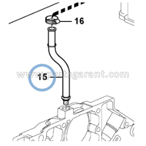 Oil return pipe Volvo BL61