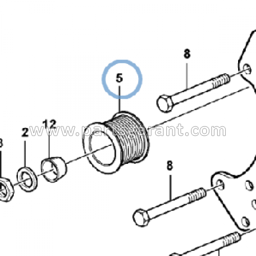 Alternator pulley Volvo BL61