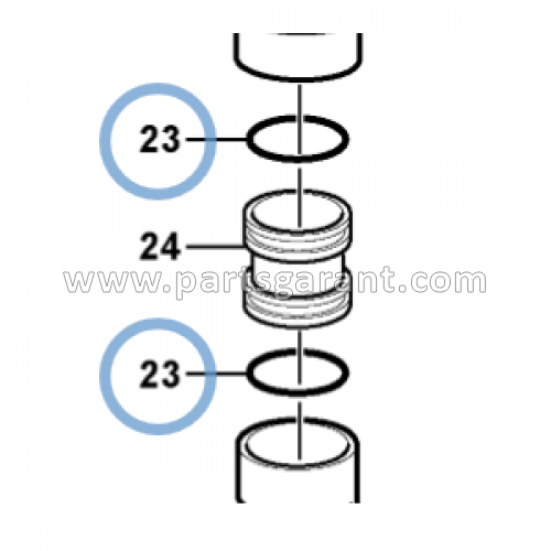 O-ring for Volvo BL61 turbine