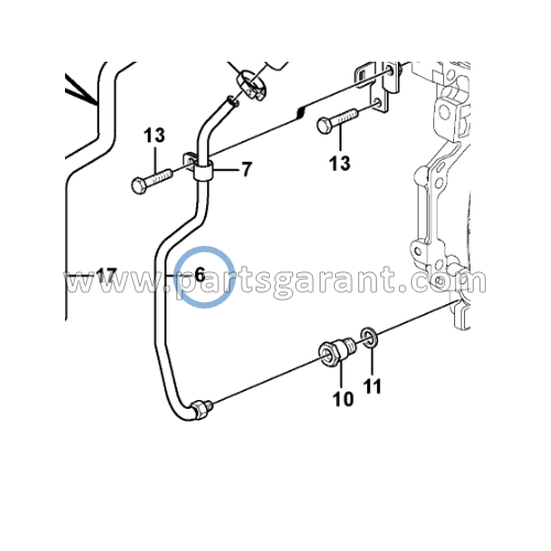 Oil pipe Volvo BL61