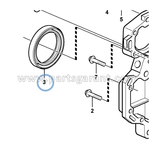 Crankshaft oil seal Volvo BL61