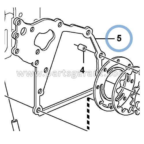 Volvo BL61 oil pump housing gasket