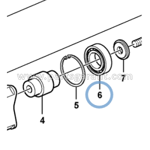 Internal fan drive bearing Volvo BL61