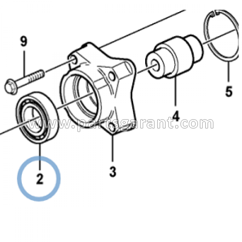 External fan drive bearing Volvo BL61