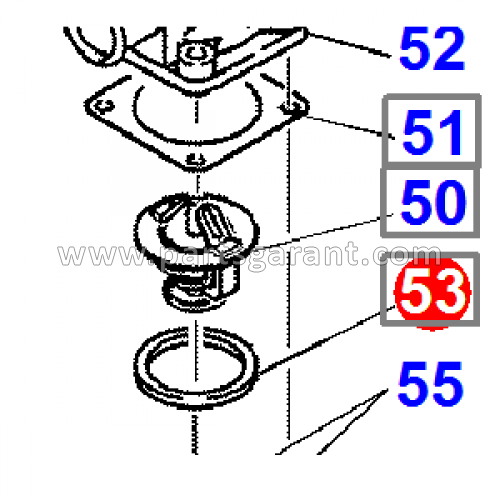 Thermostat ring Komatsu WB93R2