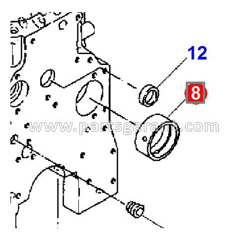 Camshaft bushing Komatsu WB93R2