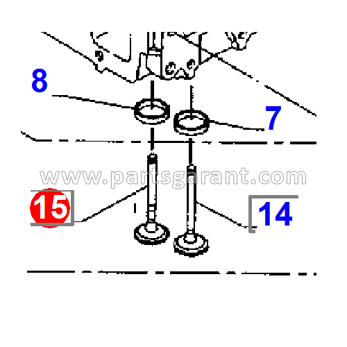 Exhaust valve Komatsu WB93R2