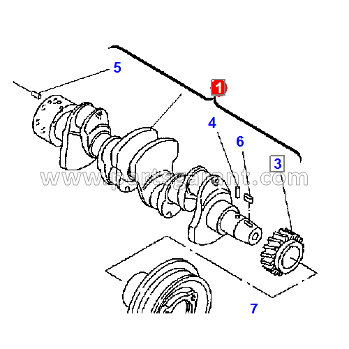 Camshaft assembly Komatsu WB93R2