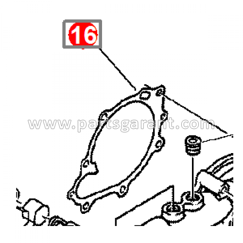 Water pump gasket Komatsu WB93R2