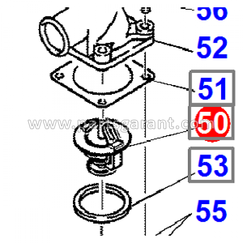 Thermostat Komatsu WB93R2