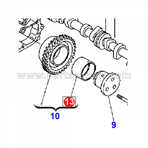 Timing gear bushing Komatsu WB93R2