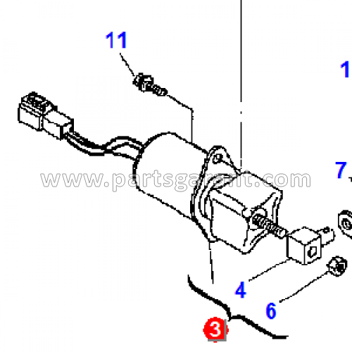 Solenoid Komatsu WB93R2