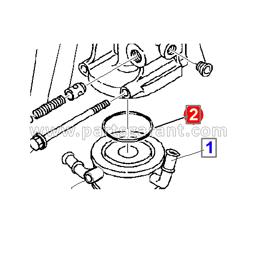 Komatsu WB93R2 Engine Oil Cooler O-Ring