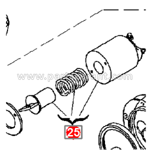 Starter relay Komatsu WB93R2