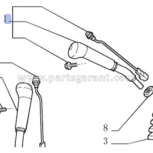 Joystick right New Holland E215