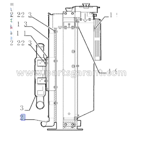 Oil cooler New Holland E215