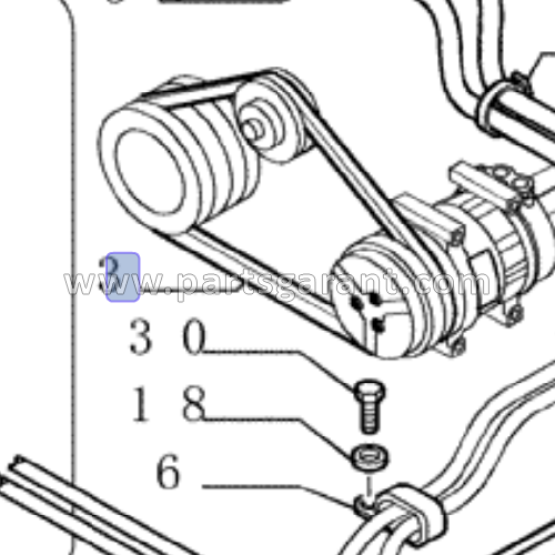 Air conditioner belt New Holland E215