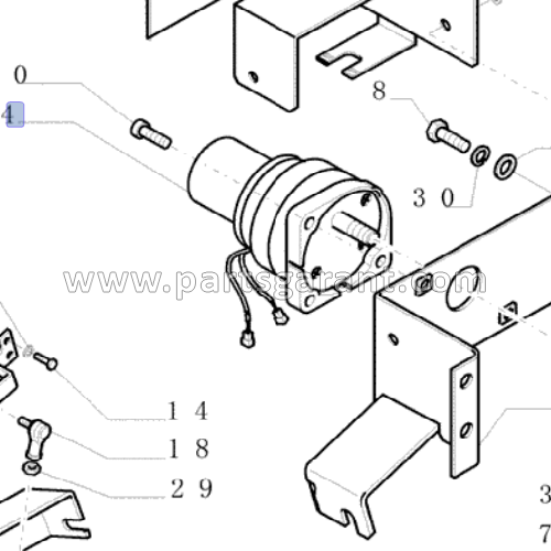 New Holland E215 electric motor