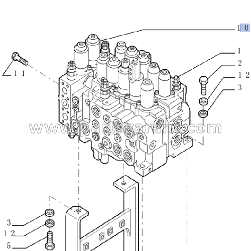 Hydraulic distributor New Holland E215