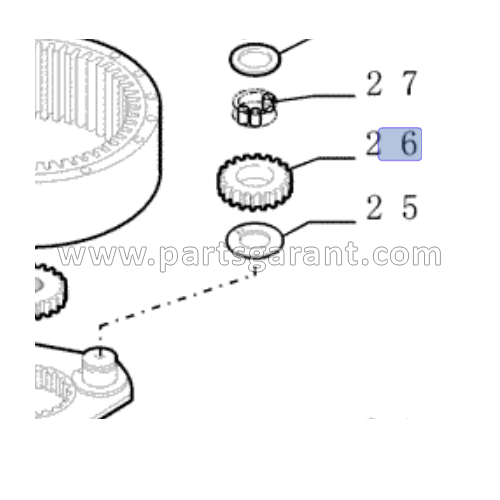 New Holland E215 satellite gear