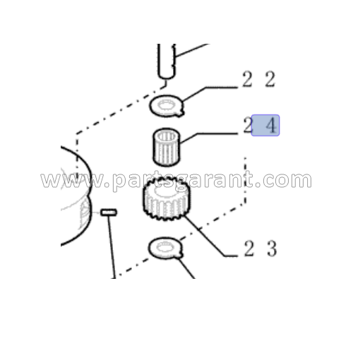 New Holland E215 pinion gear bearing