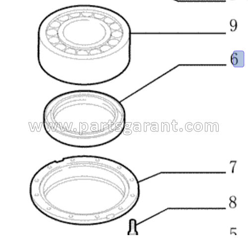 New Holland E215 swing gear oil seal