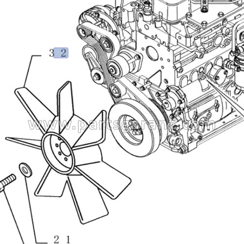 Fan New Holland E215