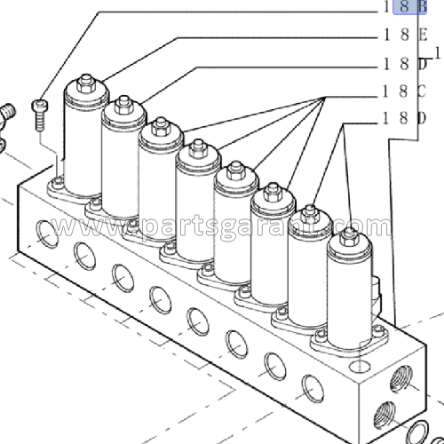 Solenoid valve New Holland E215