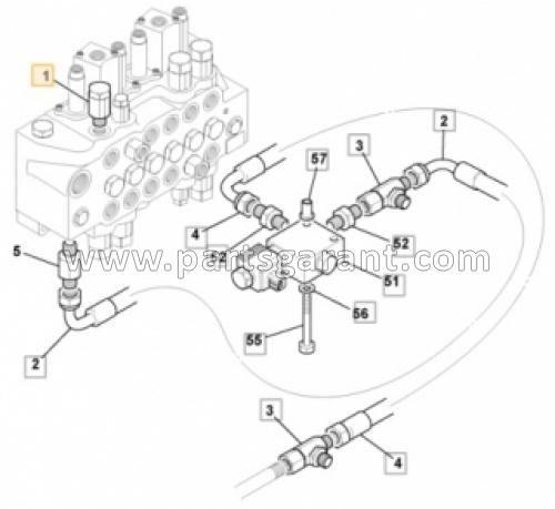 Relay valve JCB 3CX